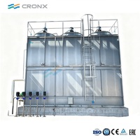 Tour de refroidissement à circuit fermé à flux croisé HDG certifiée CTI, haute capacité de refroidissement, pour centrales électriques, usines chimiques, fonderies