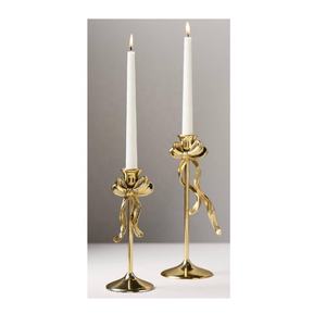 Portavelas Decorativo con Diseño de Hojas Metálicas y Copa de Vidrio, Ideal para Decoración de Mesa de Comedor, Portavelas para Velas de Té en Hogares u Oficinas - Product Image 5