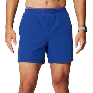 Pantalones Cortos Deportivos para Hombre, 100% Poliéster, Estilo Hip Hop, Ecológicos, Transpirables, con Cintura Elástica, Color Sólido - Product Image 1