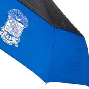 Paraguas Azul y Negro de Phi Beta Sigma, Fraternidad Griega Sigma 1914, Paraguas Compacto Resistente al Viento para Hombre y Mujer - Product Image 3