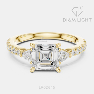1.50CT Asscher Cut Wedding <b>Ring</b> Fine Jewelry IGI Certified 14KT White Gold Lab Grown Diamond Engagement <b>Ring</b> - Product Image 5