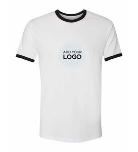 Vente en gros de T-shirts Ringer personnalisés de qualité supérieure pour hommes à col rond - Product Image 6