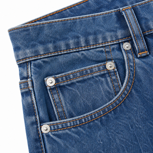 Jean en denim MetroFlex vintage coupe large pour homme, coupe décontractée, coton premium, streetwear, pantalon décontracté, mode, OEM ODM, vente en gros - Product Image 5