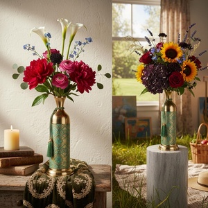 Jardinière artisanale en métal, fabrication indienne, finition soignée, polissage premium, finition de luxe. - Product Image 5