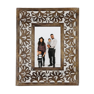 Bulk Distributor Selling Best Quality Modern Design Burnt <b>White</b> Antique Color Mango Wood Photo Picture <b>Frame</b> for Sale - Product Image 1