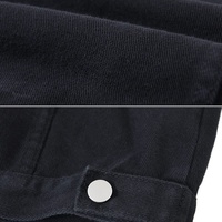 Femmes décontracté confortable respirant coton Denim gilet avec bouton décoration nouveau Style court haut sans manches