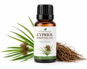 Huile Essentielle de Cypriol Naturelle (CAS 125634-08-9) Extrait de Plante Herbacée Cyperus Scariosus Huile Parfumée d'Aromathérapie 98,0%-99,0% - Product Image 1