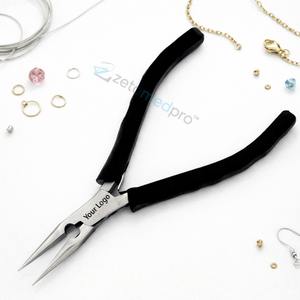 Pince à bec effilé professionnelle avec coupe-latéral en acier inoxydable de haute qualité, outil de précision pour la fabrication de bijoux, fournisseur OEM - Product Image 4