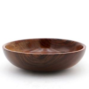 Bol de service en bois de manguier de style européen, écologique, léger, fait main, durable, résistant à la chaleur, non revêtu, idéal pour les dîners et les fêtes - Product Image 2