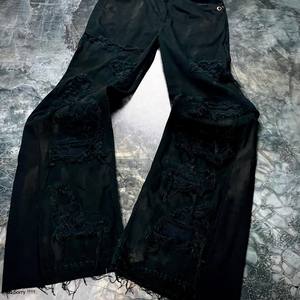 Jeans évasés en coton personnalisés, à séchage rapide, effet délavé, pour hommes - Product Image 2