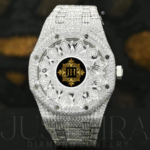Reloj de Lujo JH con Diamantes, Caja Octogonal de 42 mm, Cuarzo Analógico, Correa de Acero Inoxidable para Hombre con Cristal de Zafiro y Cierre Plegable - Product Image 2