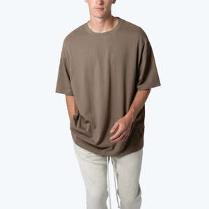 Camiseta de Hombre de Alta Calidad, 100% Algodón, Talla Grande, con Impresión Personalizada de su Logotipo, Camisetas de Verano para Hombre - Product Image 2