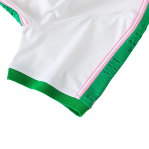Camiseta AKA Premium con Relieve, Color Blanco, Cuello Redondo, Manga Corta, Ligera, Estilo Griego, para Mujer - Product Image 5