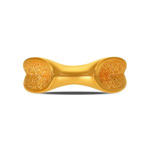 18K Gold Plated Modern Textured Dual <b>Circle</b> Adjustable <b>Ring</b> for Women Minimalist Open Finger <b>Ring</b> Trendy Fashion Jewelry - Product Image 3