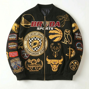 2026 <b>NASCAR</b> Trending Racing <b>Jacket</b> Vintage Embroidered Logos Heavy Cotton\Polyester <b>Jacket</b> Manufacturer Pakistan OEM ODM Service - Product Image 1
