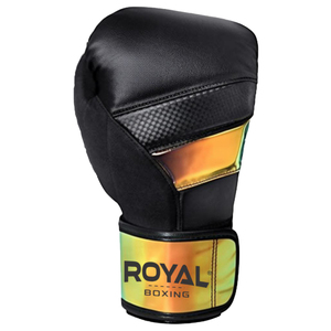 Gants de boxe MMA personnalisés 8OZ avec logo imprimé en PU pour fermeture unisexe, pour entraînement et sparring sur sac de frappe lourd - Product Image 2