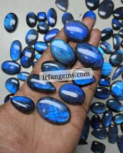 Natural <b>Labradorite</b> Lot Blue Stone Free Size Smooth Mix Shape Cabochon Natural Semi-Precious Gemstones Supplier at Factory Price - Product Image 1