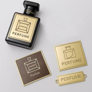 Autocollants de marque de mode, logo en relief, bougies de luxe personnalisées en métal, étiquettes de pots privés - Product Image 5