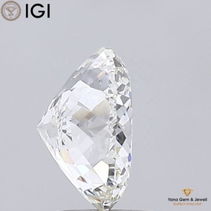 Diamante cultivado en laboratorio CVD de 3.01 quilates, forma portuguesa, con certificado IGI, color F, claridad VVS2, para anillo solitario nupcial clásico. - Product Image 5