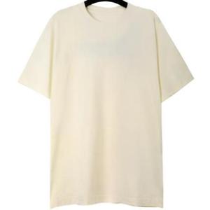 Camiseta de Punto Casual para Hombre de Alta Calidad, 100% Algodón, con Logotipo Personalizado Impreso, Estilo Urbano con Patrón de Letras, Camiseta Lisa - Product Image 4