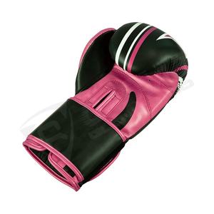 Guantes Última moda Personalizados de fábrica Profesional de color sólido Hombres de cuero brillante Patchwork OEM Guante de boxeo de cuero genuino - Product Image 2