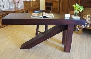 Escritorio de Oficina Comercial Modular de Diseño Minimalista del Suroeste, Elegante, Sostenible, Duradero, Moderno, de Madera de Teca con Tres Patas - Product Image 5