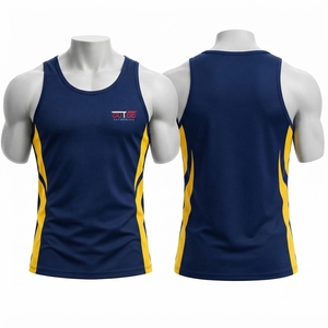 Tela transpirable que proporciona máxima comodidad durante las sesiones de gimnasio y top deportivo para hombre diseñado con materiales ligeros. - Product Image 6