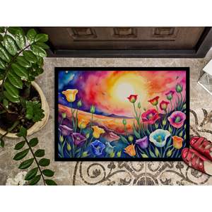 Lisianthus Color Non-Slip Indoor/<b>Outdoor</b> <b>Door</b> <b>Mat</b> 24H X 36W Low Pile Washable Rugs for Entryway Front <b>Door</b> - Product Image 3