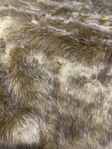 New arrival Gorgeous Brown shade, with tinted ends of guard hair Plush Faux <b>Fur</b> Fabric 58/60 Inch Wide Polyester Acrylic - Product Image 4