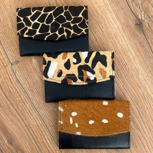 Cowhide Leather Designer Women's <b>Wallets</b> Large Capacity Multi <b>Card</b> Organizer Lady Small Clutch Animal Print Travel Purse <b>Wallets</b> - Product Image 2