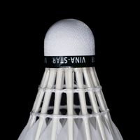 Volant de badminton de tournoi ultra-résistant à 3 couches, avec tête en liège et plumes d'oie droites, anti-choc, le plus durable