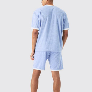 Top quality Wholesale 2-Piece Set of Men's Summer Casual Summer Set Shirt and Shorts with Pockets 100% Cotton Full Customization - Product Image 3