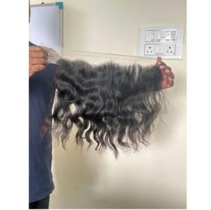 Closure en cheveux humains indiens Remy la plus vendue avec raie libre/moyenne/côté, double trame machine, toutes couleurs, qualité et prix d'exportation - Product Image 5