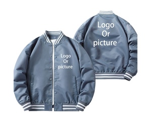 Custom University Versity Bomber Versity Jacket Canvas Waterproof Hooded Men College Jacket Bomber <b>Coat</b> With Logo Printing Front - Product Image 1