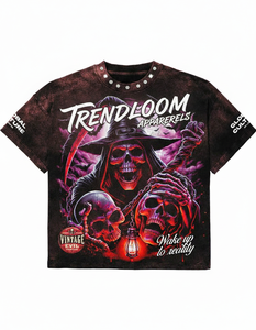 T-shirt unisexe en coton 100% personnalisé avec logo, style streetwear décontracté, écologique, coupe classique, séchage rapide, léger - Product Image 5