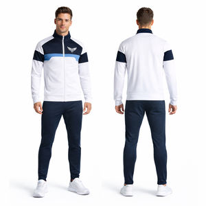 Conjunto Deportivo Personalizado para Hombre, Traje de Entrenamiento con Cremallera Completa, Traje para Correr, Gimnasio, Atletismo, Venta al Por Mayor - Product Image 1