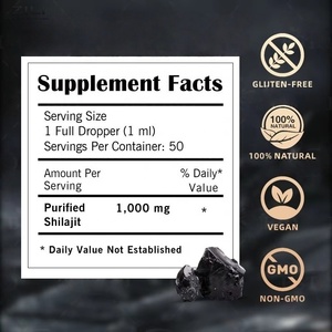 Gotas de Shilajit Orgánico de Marca Privada, Energía Natural, Desintoxicación y Apoyo Inmunológico, Ricas <span class=keywords><strong>en</strong></span> Más de 85 Minerales Traza y Ácido Fúlvico - Product Image 5