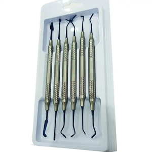 Juego de 6 Instrumentos para Restauración Dental Manual, Instrumentos de Relleno de Composite con Recubrimiento de Plasma Azul, Acero Inoxidable - Product Image 3