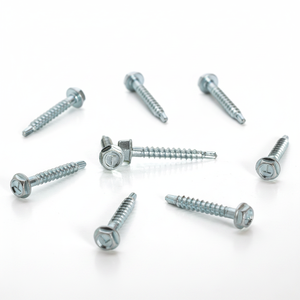 Vis autoperceuses à tête hexagonale PDC, classes 4.8 et 6.8, zinguées, filetage grossier, entraînement Phillips, acier au carbone, modèle 16 (pouces) - Product Image 6
