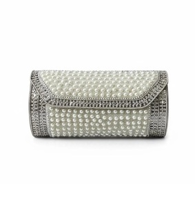 Bolsos de Mano Metálicos de Lujo para la Noche, Bolsos de Boda Bohemios Hechos a Mano para Mujer, con Marco de Perlas y Mosaico, Estilo Indio, Bolsos de Mensajero Bohemios - Product Image 6