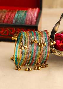 Derniers ensembles de bracelets pour femmes, bijoux pour mariage et fêtes, ensembles de bracelets cachemiriens multicolores, tailles personnalisées, bracelets cachemiriens tendance - Product Image 2