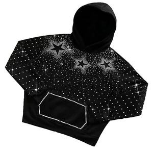 Sudadera con Capucha de Algodón 100% con Pedrería, Unisex, Oversize, Casual, Tejida, Estilo Urbano, para Invierno, Precio Económico para Hombre - Product Image 2