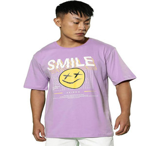 Traje de calle de peso pesado personalizado 100% Camiseta de algodón con hombros caídos, estampado lavado, Camiseta holgada para hombre - Product Image 1