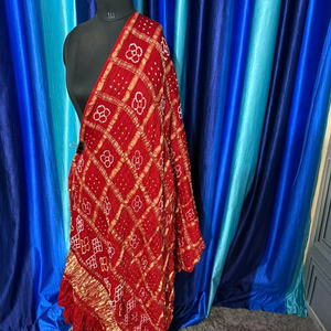 Dupatta india bandhani de fantasía - Product Image 1