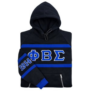 Sweat-shirt noir Phi Beta Sigma, vêtements de fraternité grecque avec un design classique, confort premium et coupe élégante pour tous les jours - Product Image 6