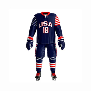Uniforme de hockey sur glace élégant et coloré, respirant, à séchage rapide, sans manches, en polyester/nylon, personnalisable, de haute qualité, service OEM, vente en gros - Product Image 2