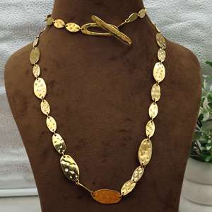 Golden Statement Necklace Women Long Layered Chain Minimalist Bohemian Jewelry | Everyday Elegant Gift for Her - Product Image 3