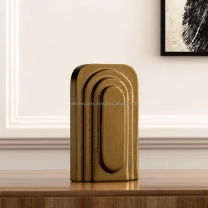 Jarrón de Flores Decorativo de Lujo, Hecho a Mano, de Hierro Cromado, Ecológico, para Interiores Residenciales de Alta Gama, Exportador - Product Image 1
