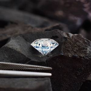 Moissanite de laboratoire de qualité supérieure A. U. Gems 2 carats 8,5 mm, taille brillant blanc, pour la fabrication de bijoux, VVS1, expédition le jour même, livraison gratuite - Product Image 1