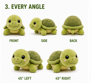 Juguete Masticable de Felpa de Algodón Suave con Forma de Tortuga para Perros - Diseño de Animal Adorable, Juguete Duradero para Aliviar la Ansiedad y la Dentición de Cachorros - Product Image 4